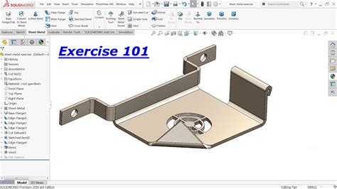 cswpa sheet metal|solidworks sheet metal exercises.